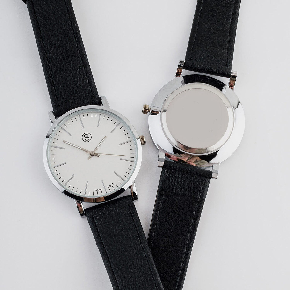 STRADA Japanese Movement Water Resistant Watch with Stainless Steel Back in Black Strap 6124870 0