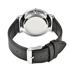 STRADA Japanese Movement Water Resistant Watch with Stainless Steel Back in Black Strap