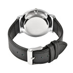 STRADA Japanese Movement Water Resistant Watch with Stainless Steel Back in Black Strap