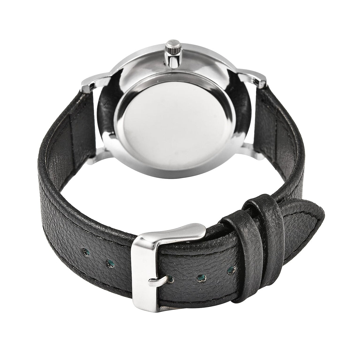 STRADA Japanese Movement Water Resistant Watch with Stainless Steel Back in Black Strap 6124870 6