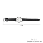 STRADA Japanese Movement Water Resistant Watch with Stainless Steel Back in Black Strap