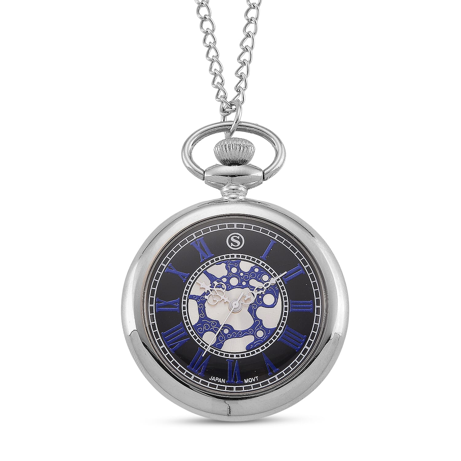STRADA Murano Style Glass Pocket Watch 3ATM WR with  Chain 8279954 5