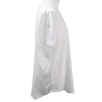 SUGARCRISP 100% Cotton Short Sleeved TShirt with Flower Detail(Size L) - Optic White