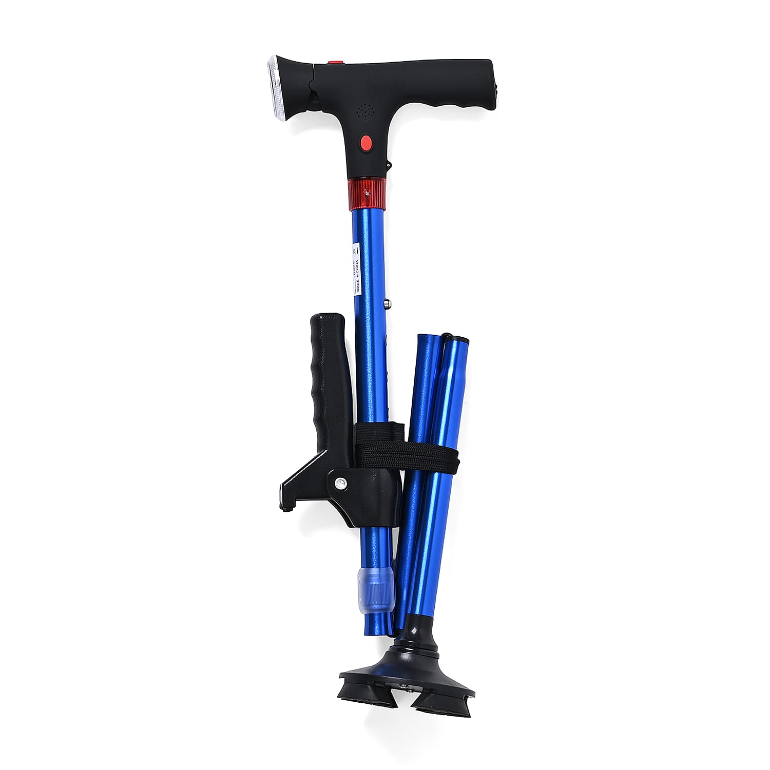 Smart Easy Up Cane (2 Handle) - Adjustable Height (85-97cm) Walking Stick with Light, SOS Alarm &amp; Swivel Base - Blue 8067963 3
