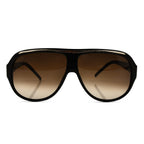Safilo Italian Ladies Oversize Crystal Sunglasses with Brown Lenses - Tortoise