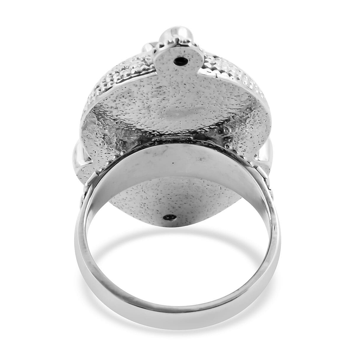 Sajen Silver- 10.35 Ct. Amethyst and Multi Gemstone Devi Danu Hand Carved Ring in Sterling Silver 6062898 4