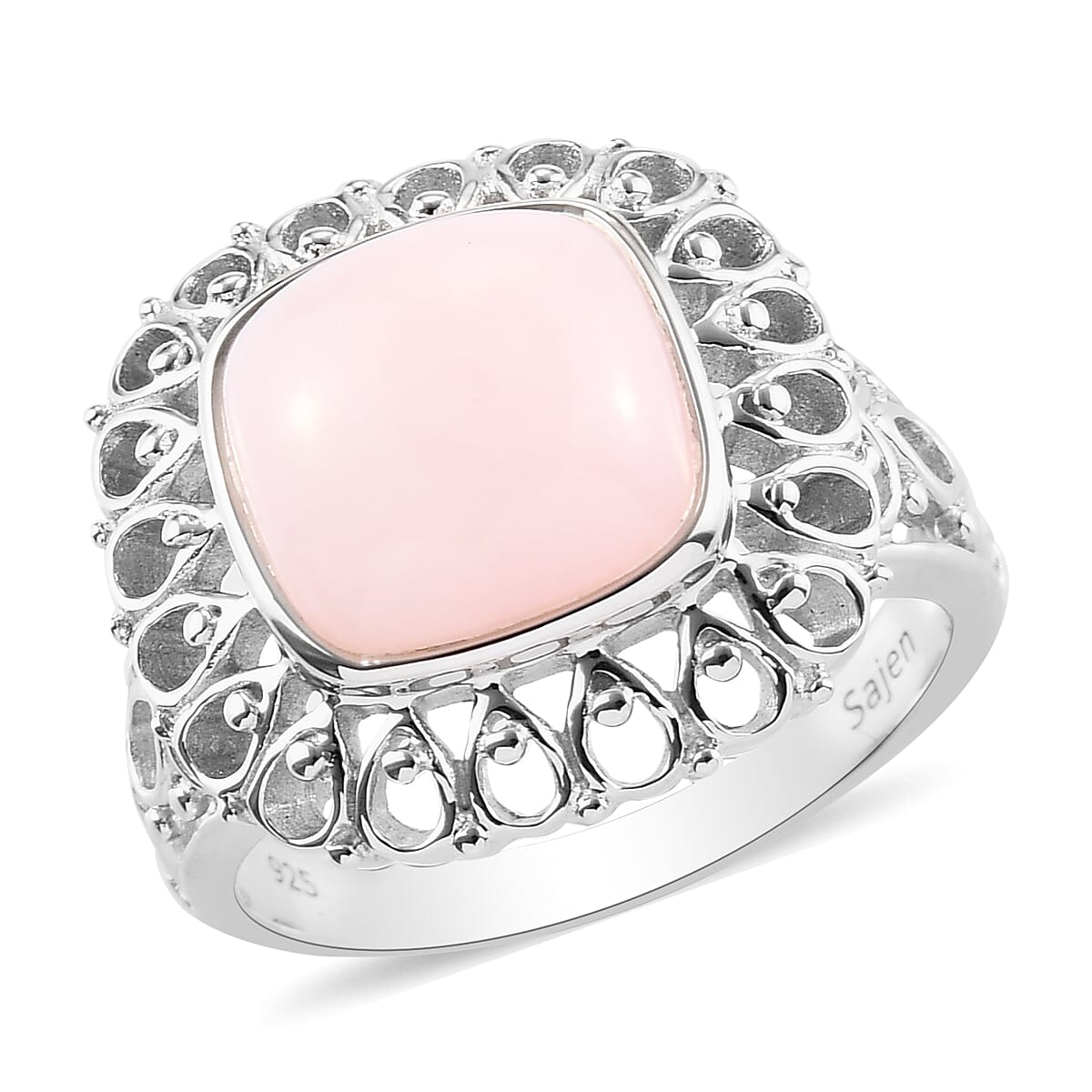 Sajen Silver 15 Ct. Pink Opal Ring in Sterling Silver 6296511 2