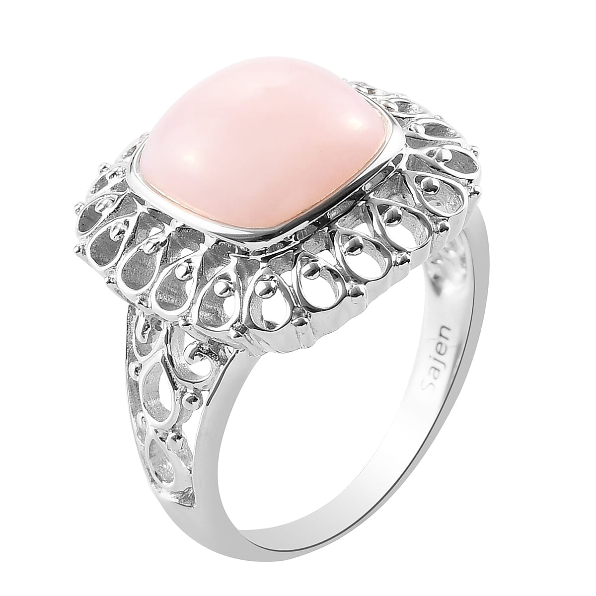 Sajen Silver 15 Ct. Pink Opal Ring in Sterling Silver 6296511 4