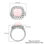 Royal Bali Pink Opal Ring in Sterling Silver 15.00 Ct.