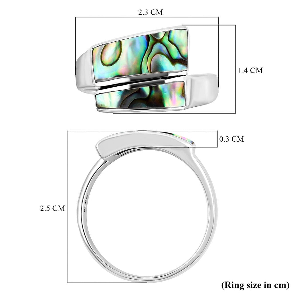 Royal Bali CULTURAL FLAIR Collection - Abalone Shell Ring in Sterling Silver