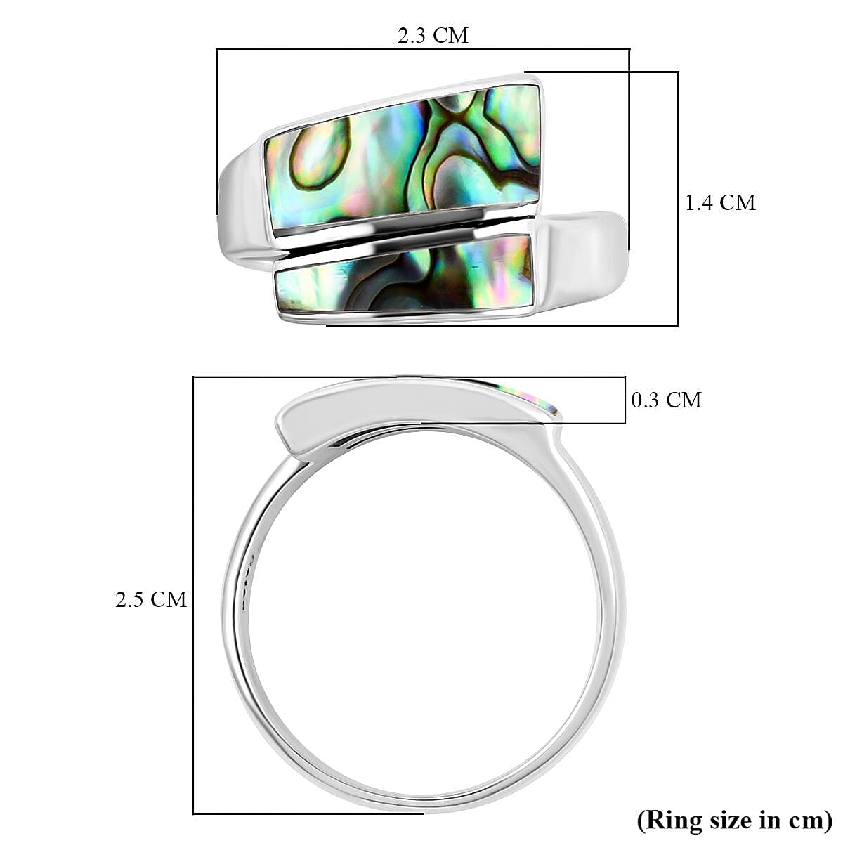 Royal Bali CULTURAL FLAIR Collection - Abalone Shell Ring in Sterling Silver 7142526 5