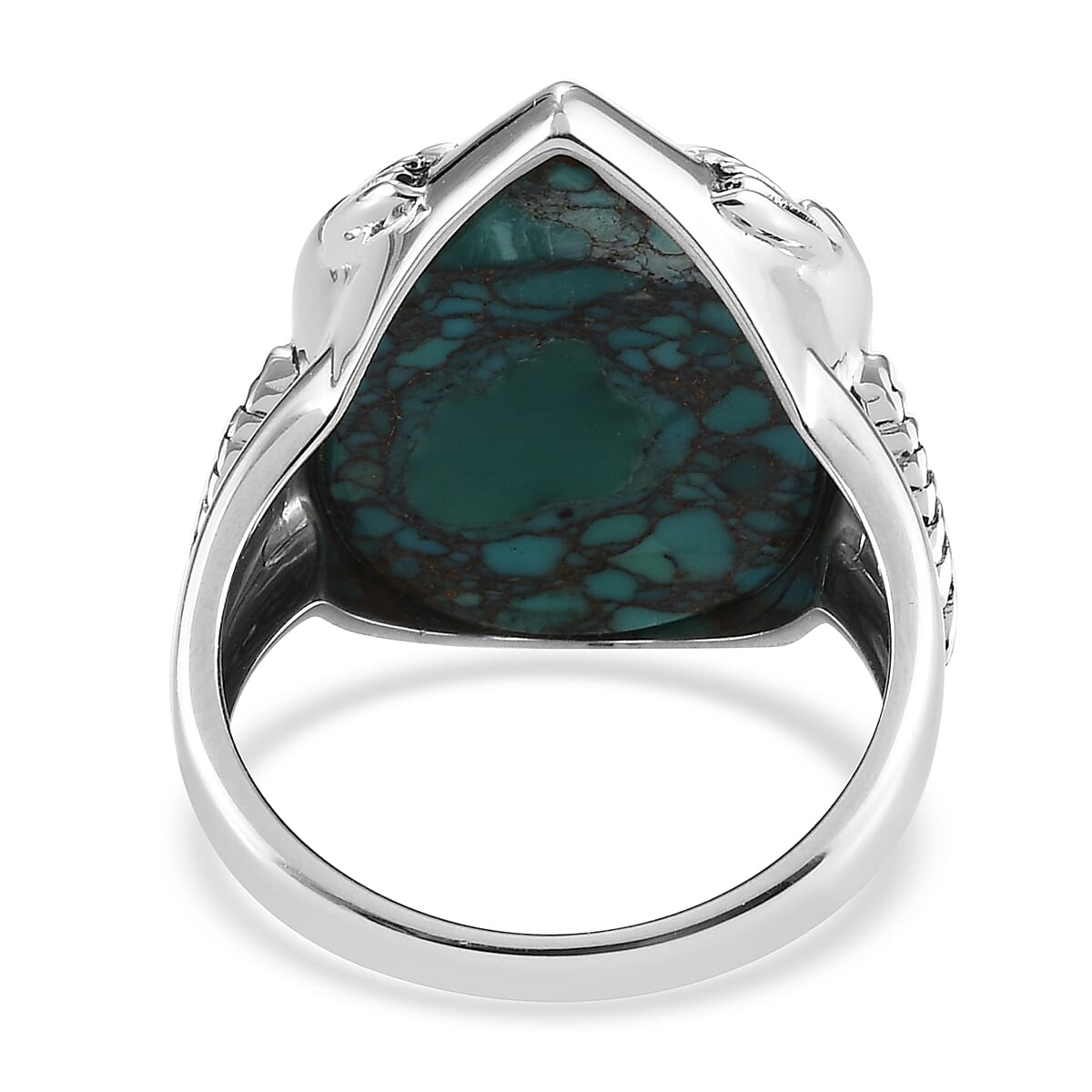 Sajen Silver Natures Joy Collection - Turquoise and Blue-Green Apatite Ring in Rhodium Plated Sterling Silver 6241269 5