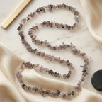 Salt Pepper Quartz Chips Necklace (Size - 32) 353.00 Ct.