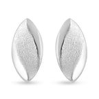 RACHEL GALLEY Sandblast Texture Collection - Rhodium Overlay Sterling Silver Stud Earrings (with Push Back)