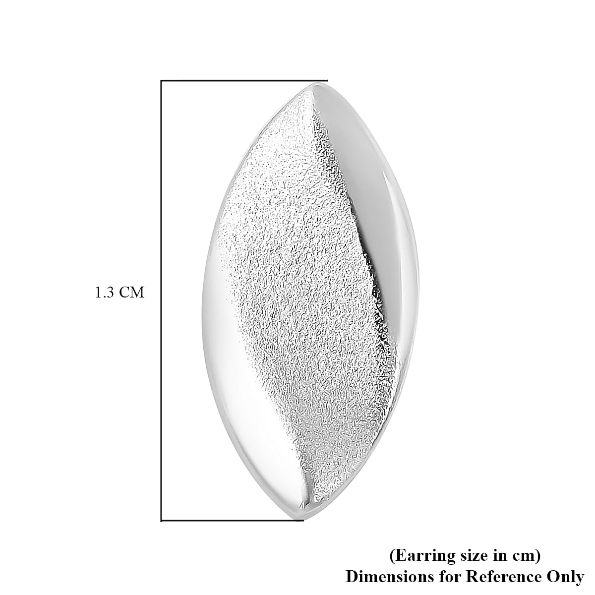 Sandblast Texture Collection RACHEL GALLEY Stud Earrings in Rhodium Plated Silver 3582917 5