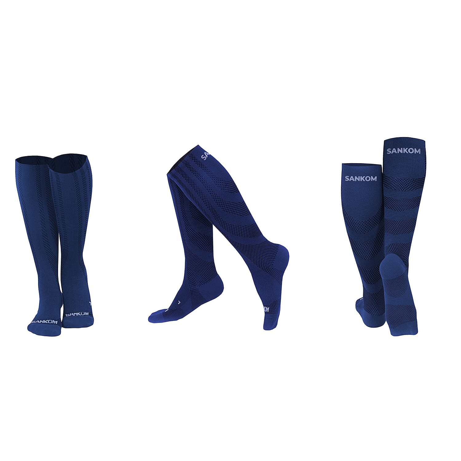 Sankom Antibacterial Light Compression Socks (Size L-XL) - Dark Blue 8238635 1
