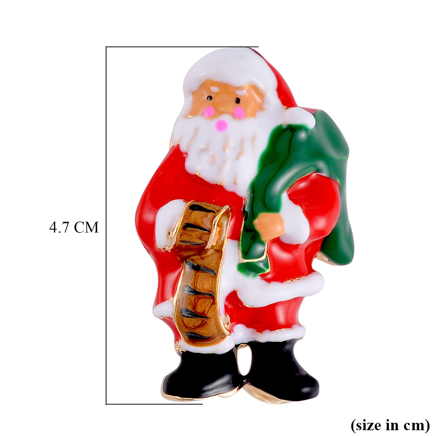 Santa Claus Brooch with Fine Polish 7639100 10