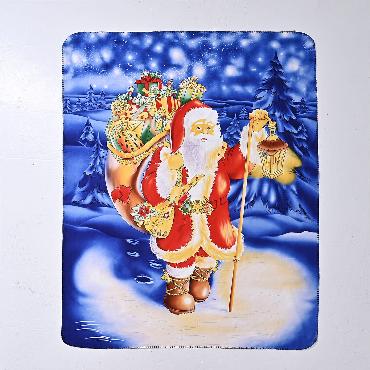 Warehouse Moving Clearance Deal - Santa Claus Digital Print Throw (220gsm) - 70in x 50in Approx V32515507 5