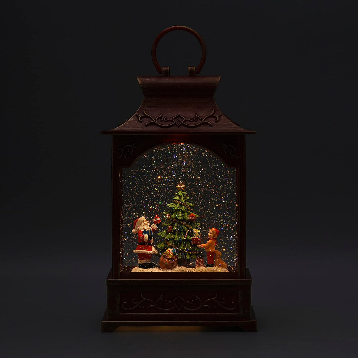 Christmas Santa Claus Musical Lantern with USB Cable (Require 3 AA Battery - Not Included) 7381384 0