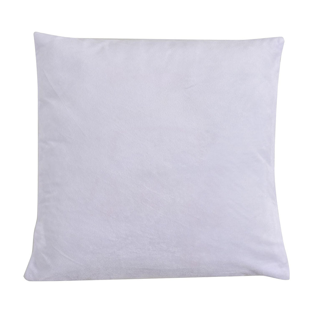 Santa Claus Overlooking a Snowy Castle Printed LED Cushion Cover (Size 45 Cm) - Multi