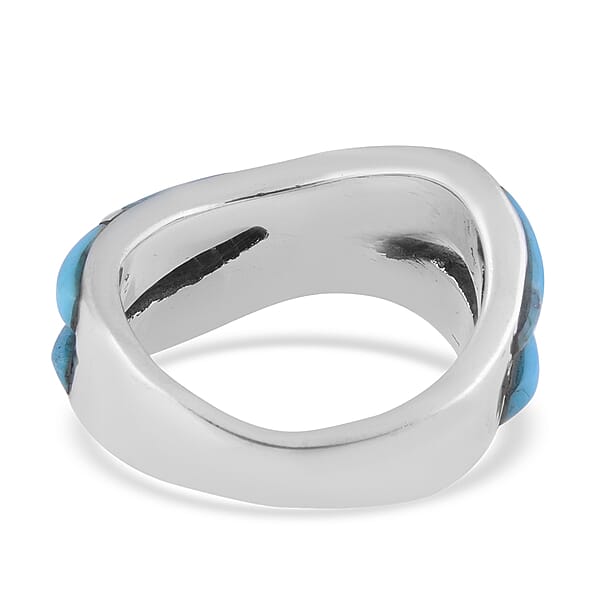 Santa Fe Collection - Turquoise Ring in Sterling Silver 1.70 Ct.
