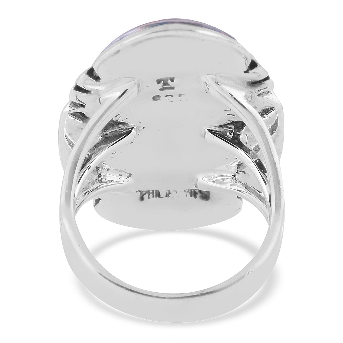 Santa Fe Collection 4 Ct. Turquoise Ring in Rhodium Plated Sterling Silver 6091459 4