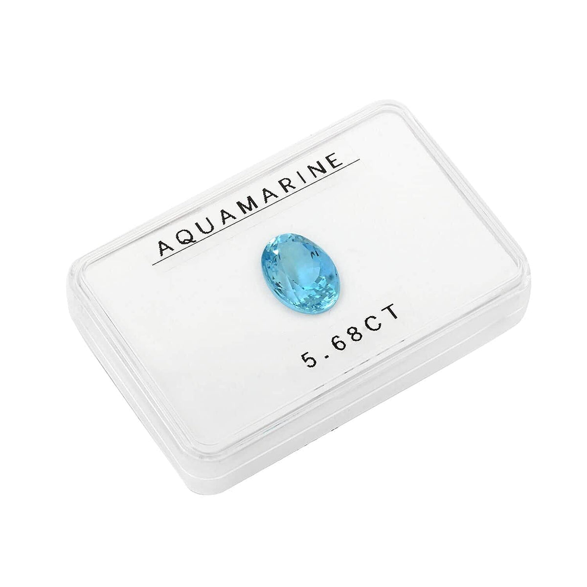 Certified &amp; Appraised 5.68 Ct. AAAA Santa Maria Aquamarine Loose Gemstone in Oval Shape (13.2 X 9.5 MM) 7861953 3