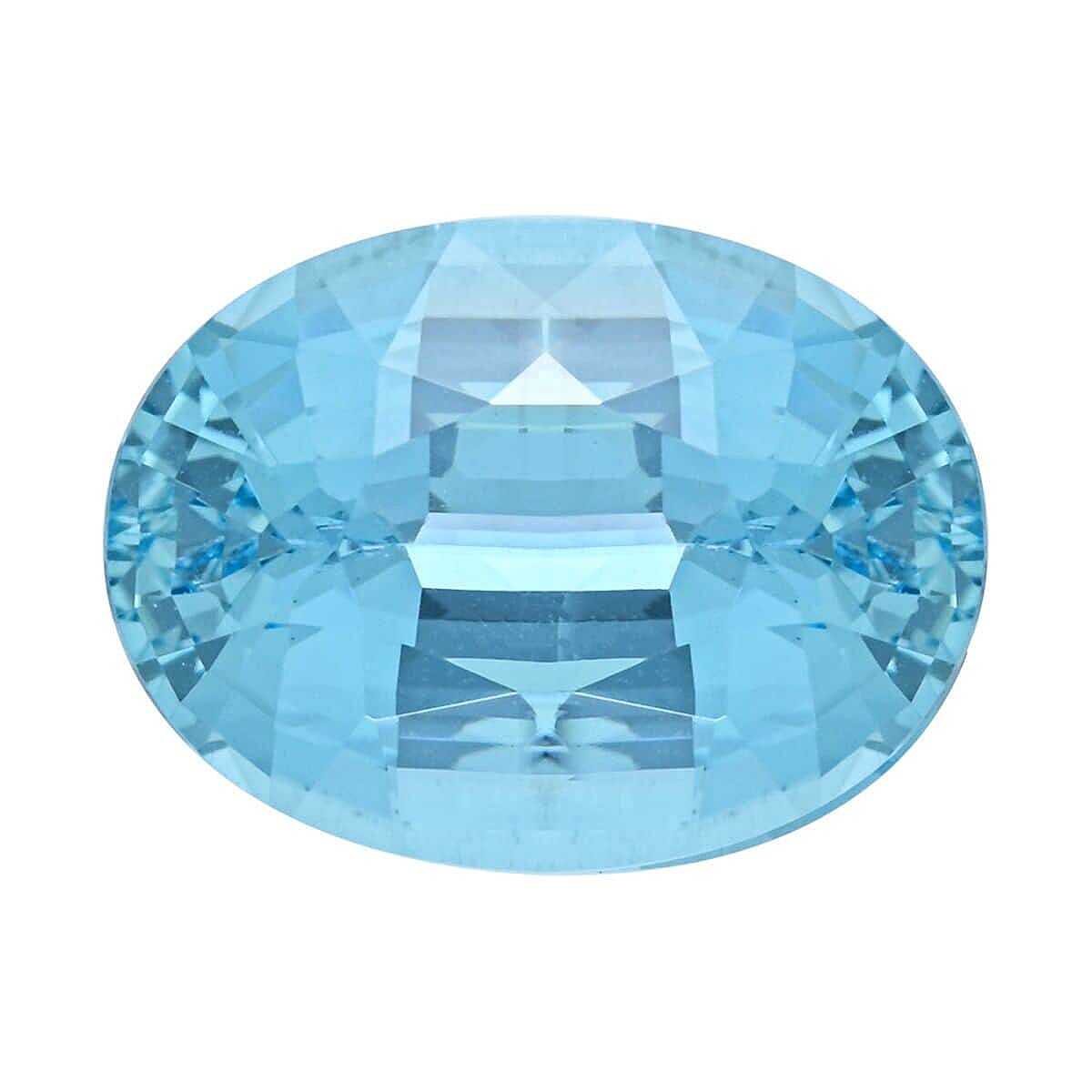 Certified &amp; Appraised 6.61 Ct. AAAA Santa Maria Aquamarine Loose Gemstone in Oval Shape 7878247 0