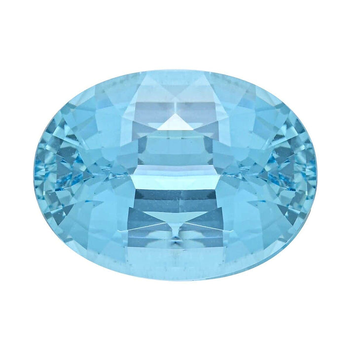 Certified &amp; Appraised 6.61 Ct. AAAA Santa Maria Aquamarine Loose Gemstone in Oval Shape 7878247 1