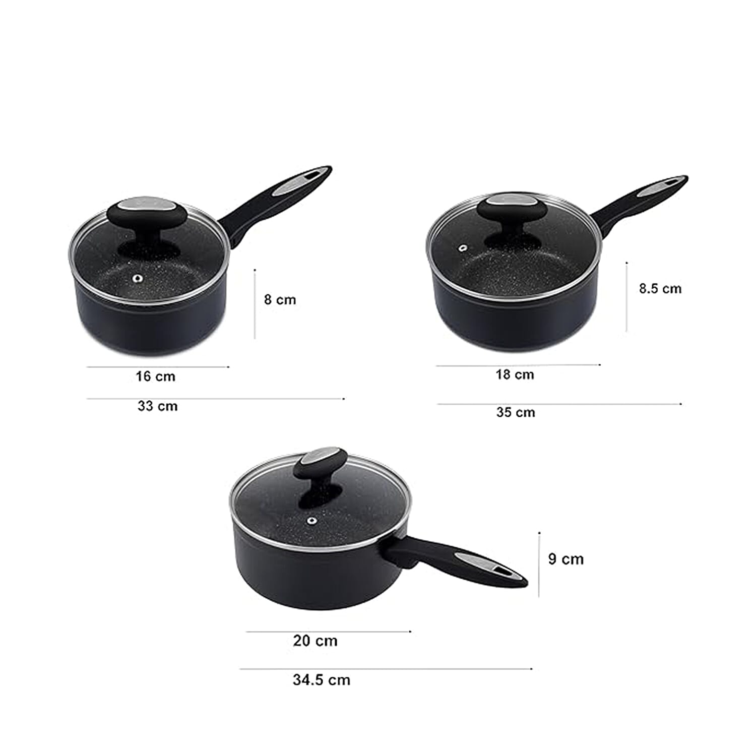 Saucepan (Size 1x1x1 cm) - Black 7759155 2