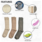 LUXURY GIFT IDEA- The Savile Row Company Set of 3 Bamboo Blend Socks (Size 7-12)