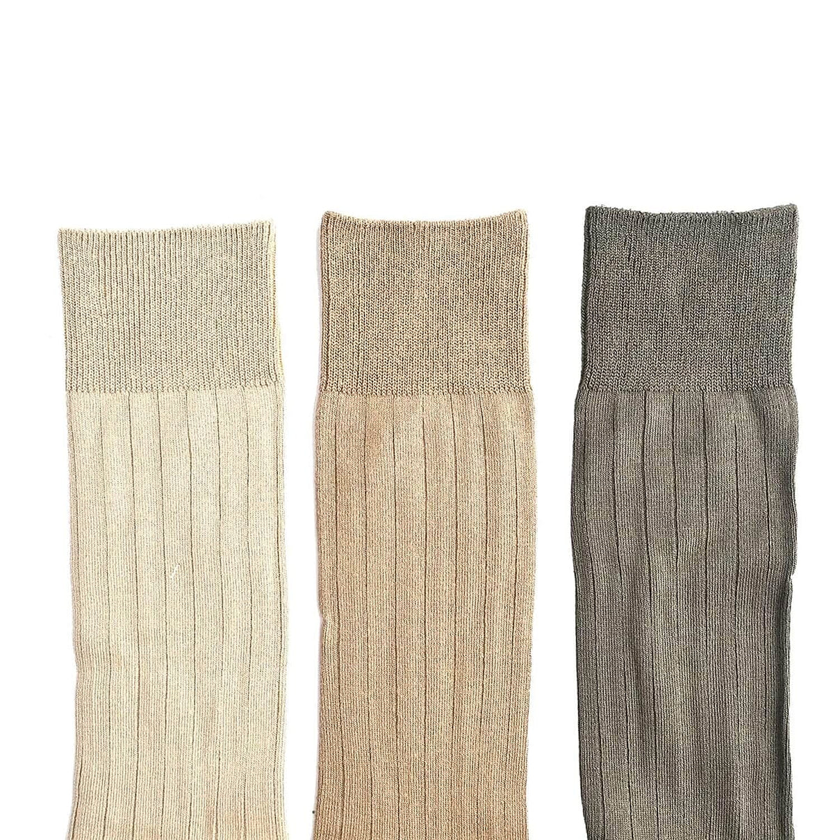 Savile Row Mens Rayon Dress Socks (Sizes 7-12) - Green, Khaki and Tan (Pack of 3) 7485513 3