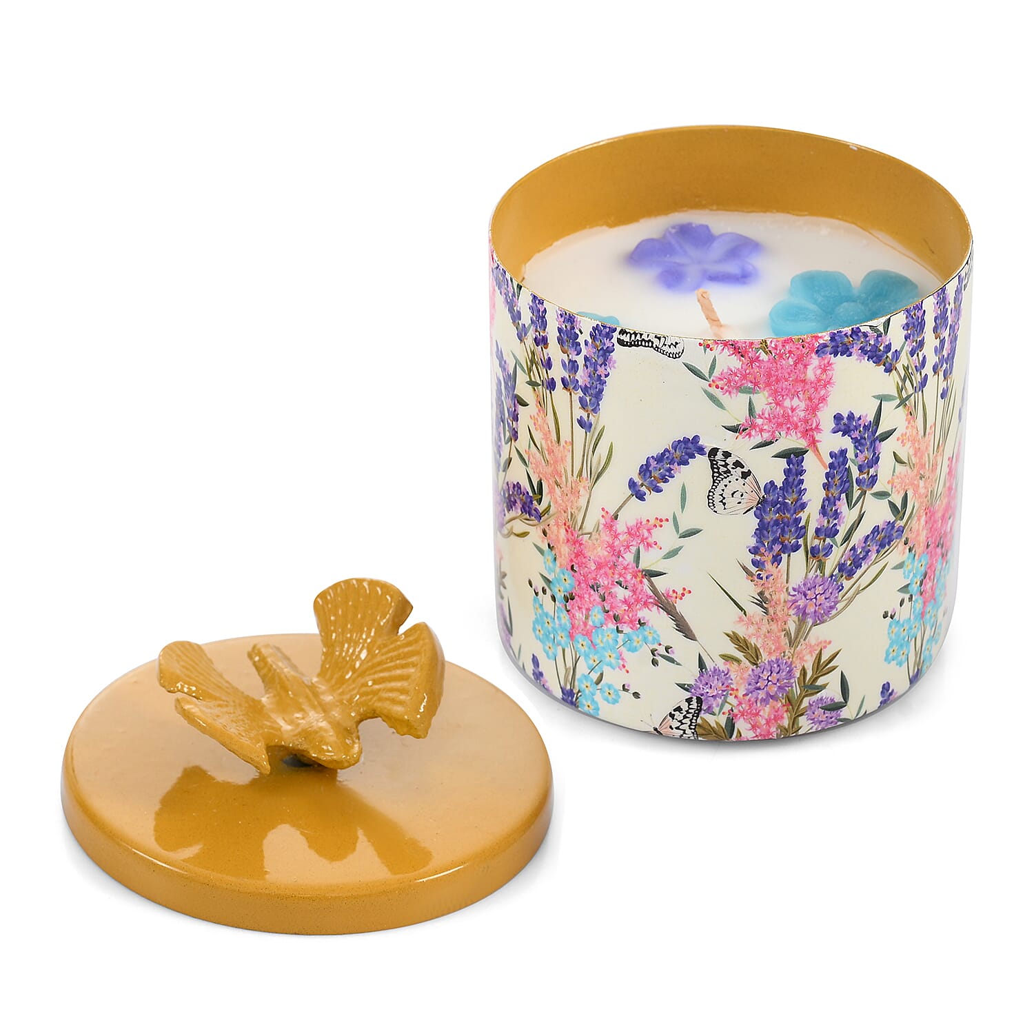 Scented Wax Candle in Eagle Printed Metal Jar (250 ml) 8195400 0