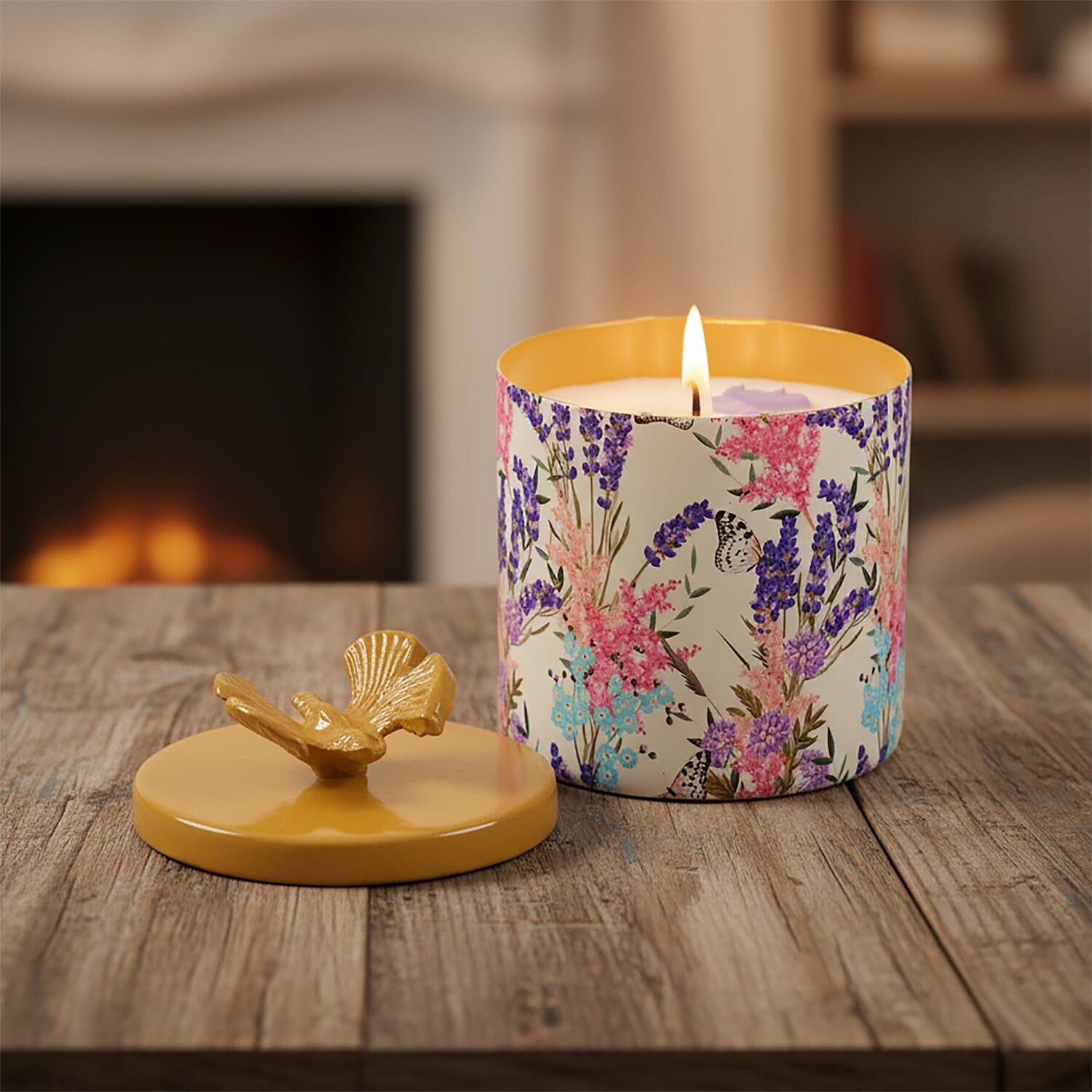 Scented Wax Candle in Eagle Printed Metal Jar (250 ml) 8195400 2