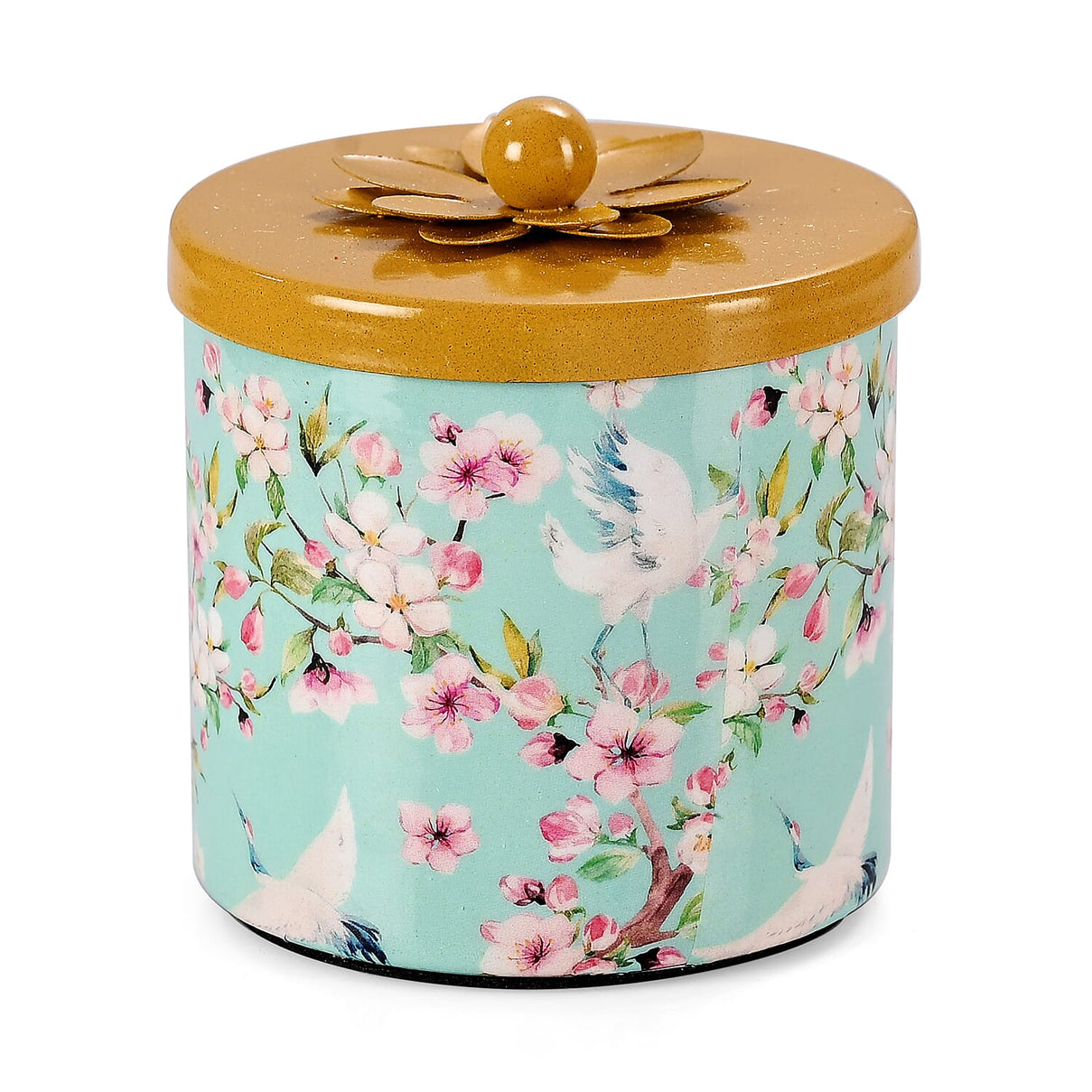 Scented Wax Candle in Floral Printed Metal Jar (250 ml) 8195424 3