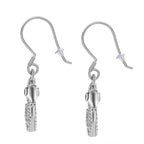 Boi Ploi Black Spinel Seahorse Earrings in Platinum Overlay & Vermeil Yellow Gold Plated Sterling Silver