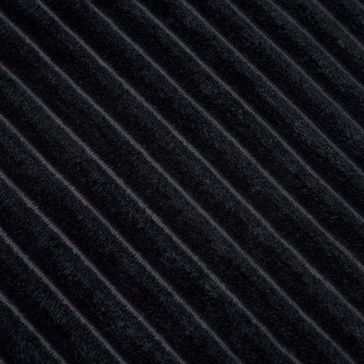 Season Launch Stripe Flannel Blanket with Pompom Border (Size 210x150 Cm) - Black 7013389 5