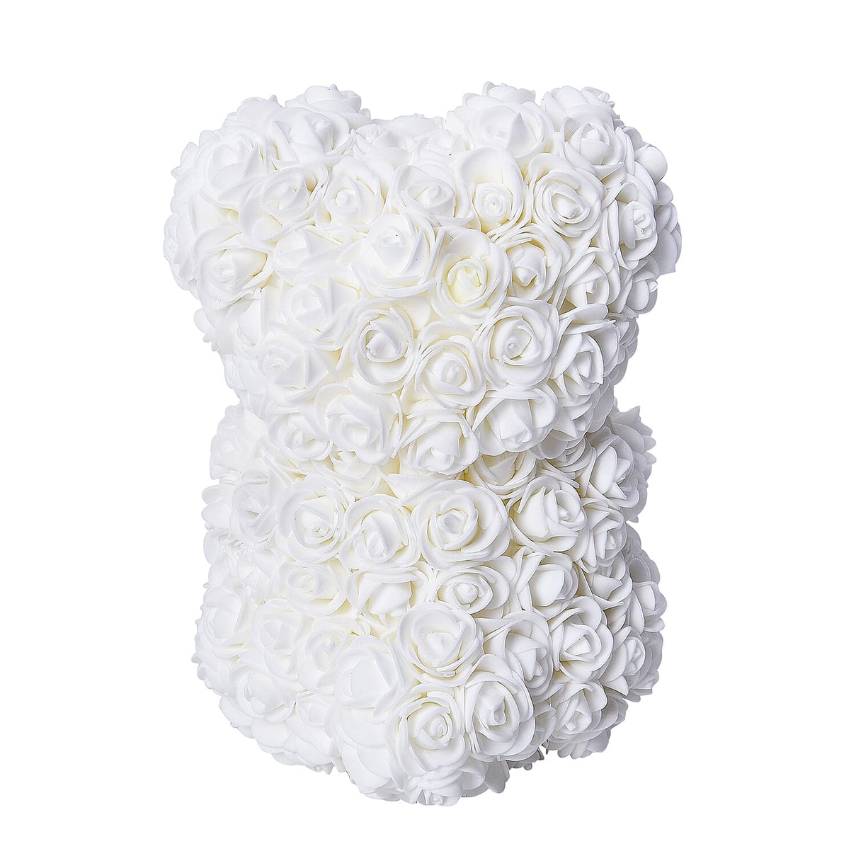 Seasonal Gift Lovely Rose Flower Bear with Bow Tie in White Colour 3480494 2
