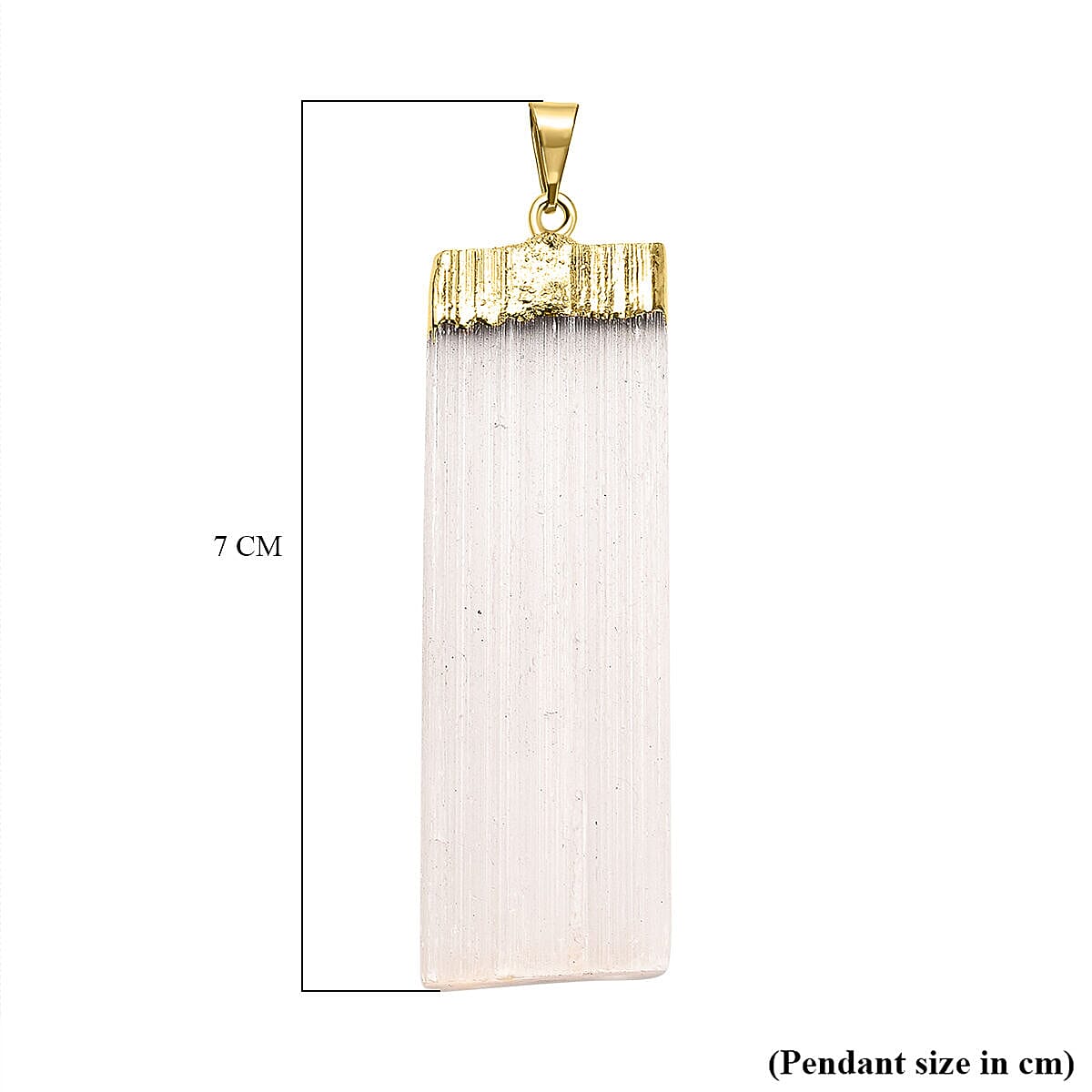 Selenite Blade Pendant in Gold Tone 7509520 4