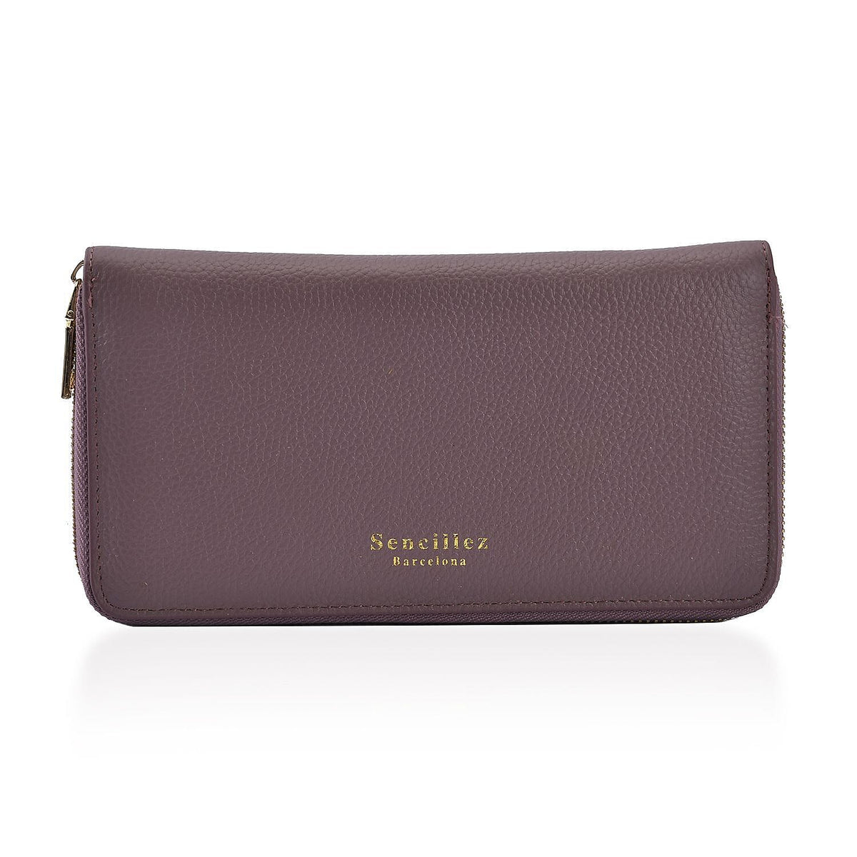 Sencillez 100% Genuine Leather RFID Protected Wallet - Purple 7197837 0