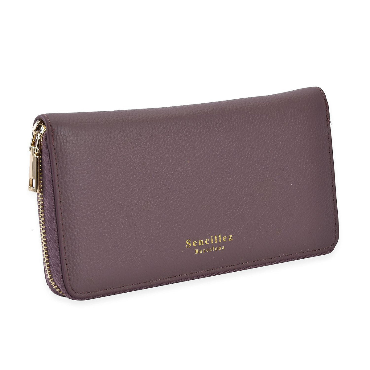 Sencillez 100% Genuine Leather RFID Protected Wallet - Purple 7197837 2