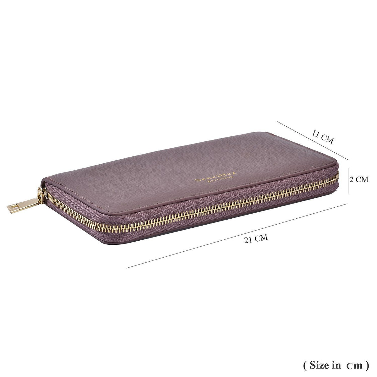 Sencillez 100% Genuine Leather RFID Protected Wallet - Purple 7197837 7