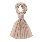 Limited Collection Sparkling Sequin Scarf (One Size, 180 x 70cm) - Beige