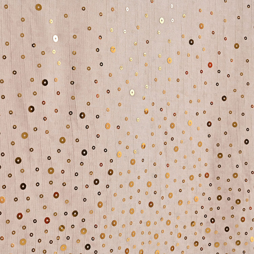 Limited Collection Sparkling Sequin Scarf (One Size, 180 x 70cm) - Beige