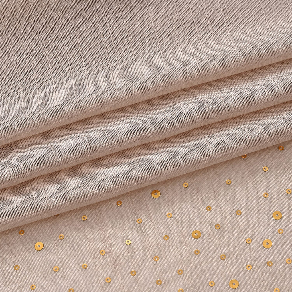 Limited Collection Sparkling Sequin Scarf (One Size, 180 x 70cm) - Beige