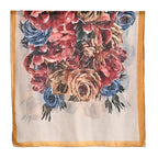 Limited Collection Sparkling Sequin Floral Print Scarf (One Size, 180 x 90 cm) - Khaki