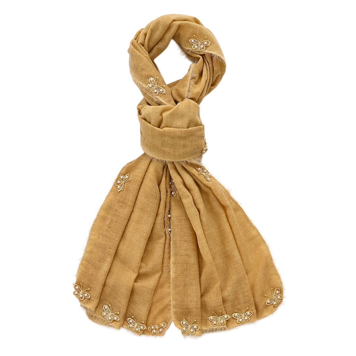 Limited Collection Embellished Season Shawl Shawl (180 x 70 Cm) - Yellow V32520766 5