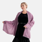 Limited Collection Embelished Season Shawl Shawl (180 x 70 Cm) - Purple