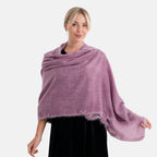 Limited Collection Embelished Season Shawl Shawl (180 x 70 Cm) - Purple