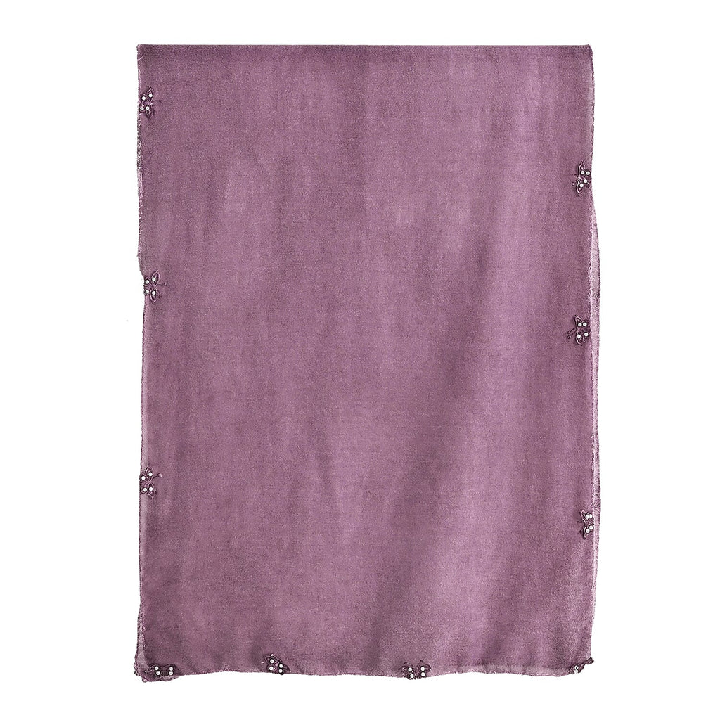 Limited Collection Embelished Season Shawl Shawl (180 x 70 Cm) - Purple